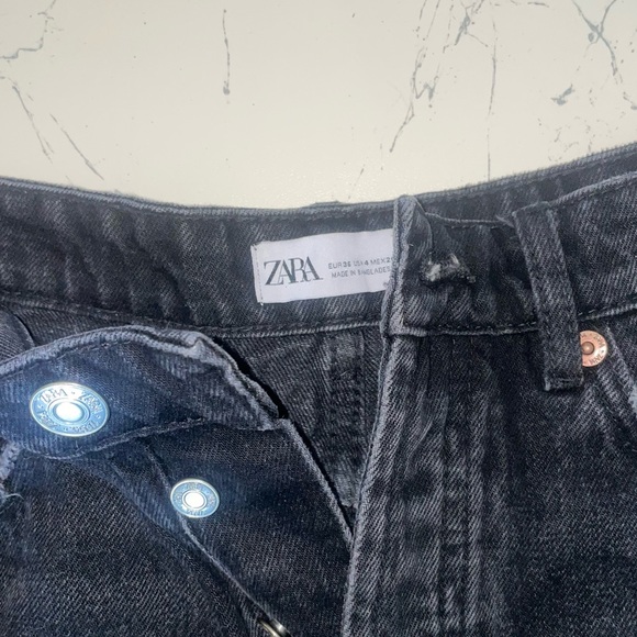 zara black denim shorts - Picture 4 of 4